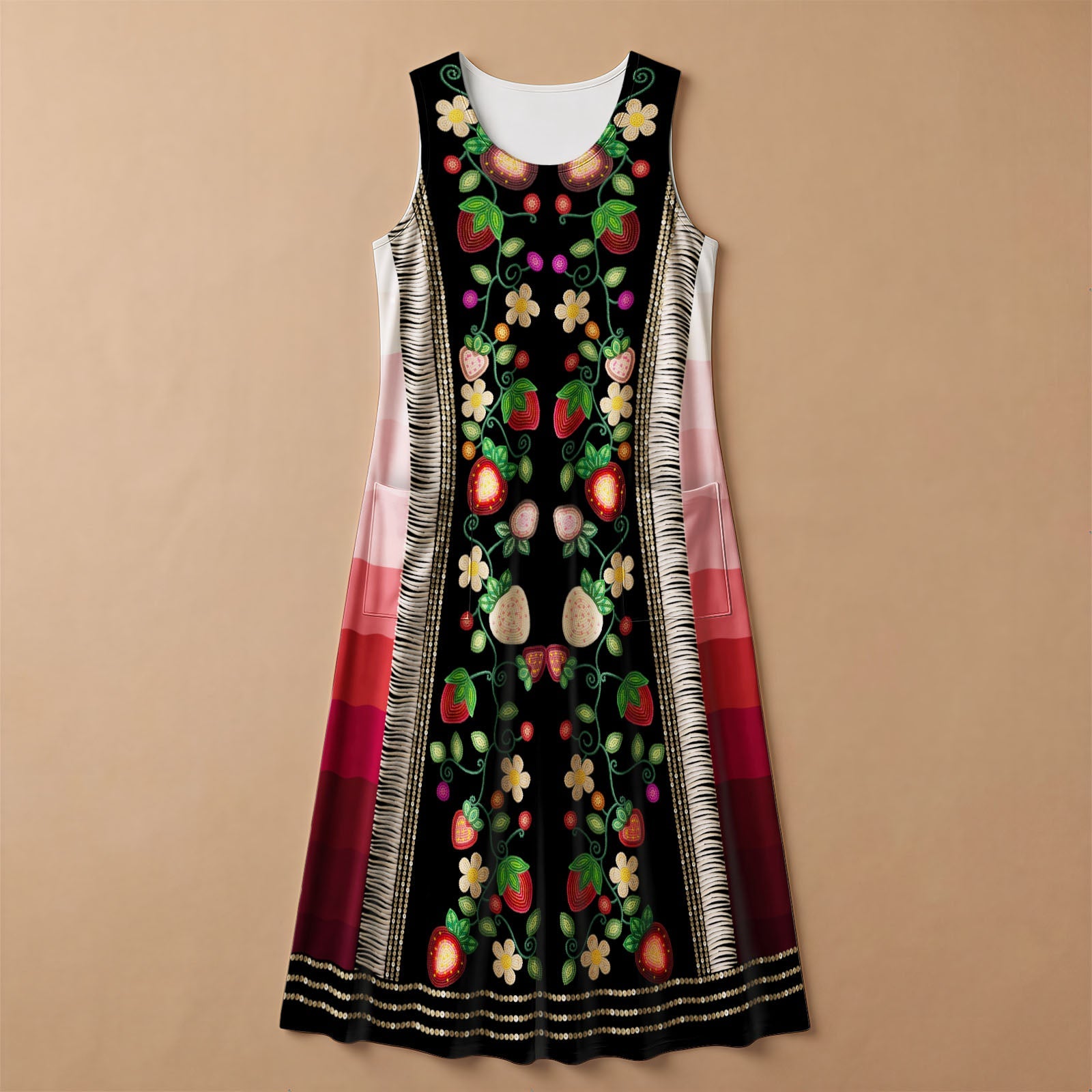 Berry Rites Black 2 Long Dress - Beary Soup