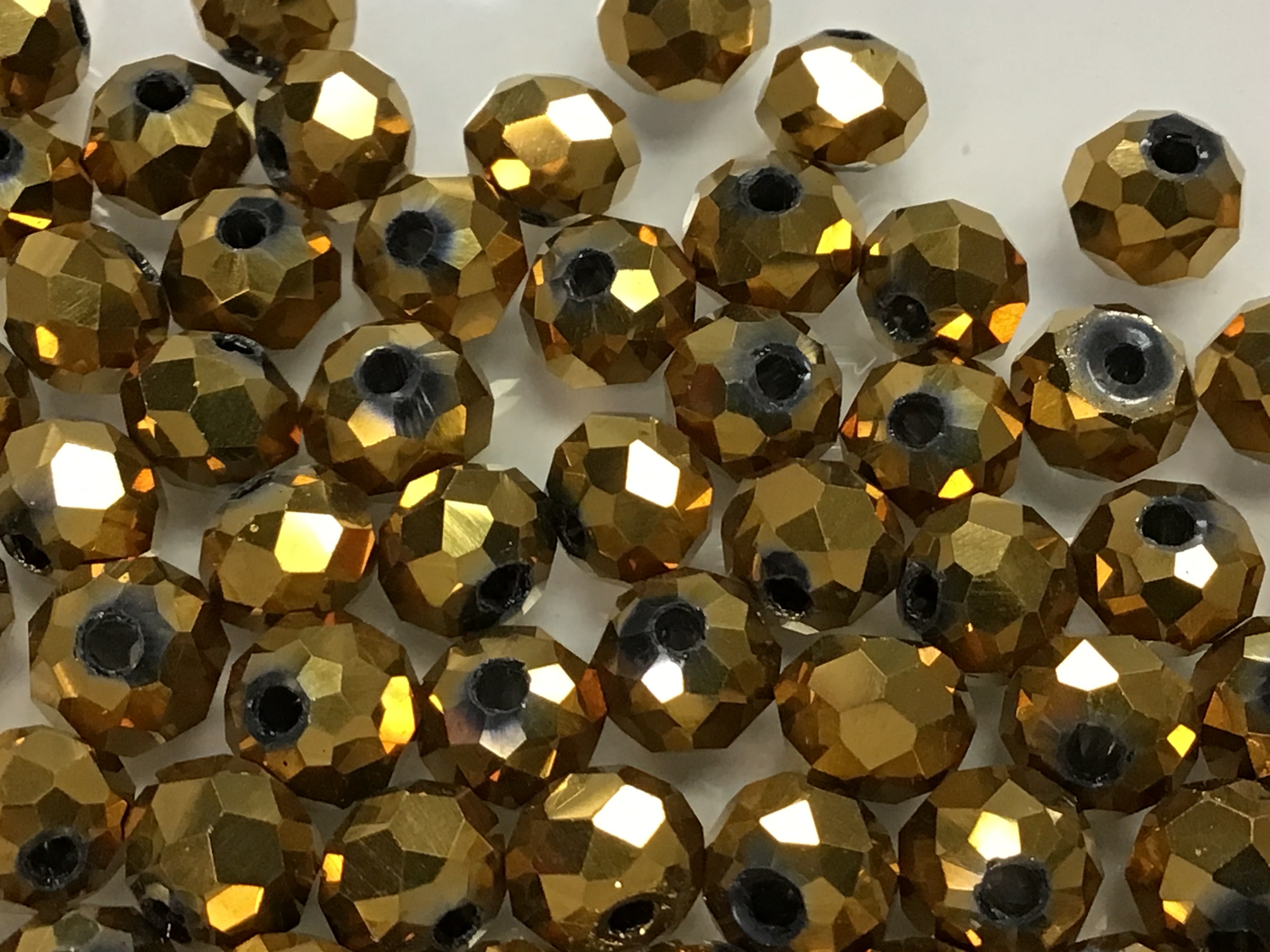 6mm Rondelle Glass Bead - Crystal Ocean