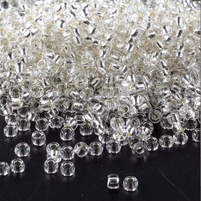 Seed Beads Size 11/0 - Sheer Glass