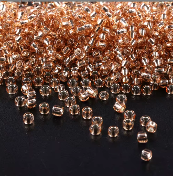 Seed Beads Size 11/0 - Sheer Linen