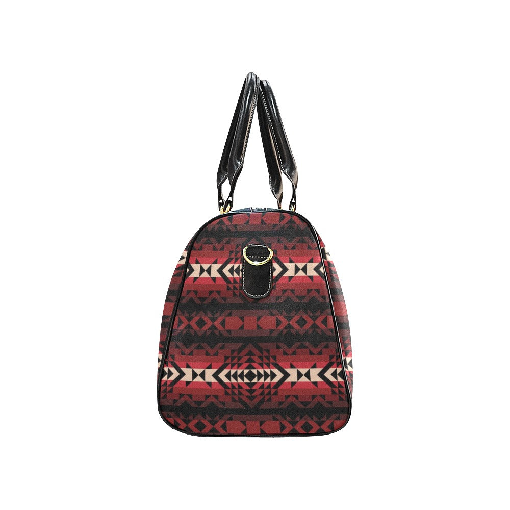 Black Rose New Waterproof Travel Bag/Large (Model 1639)