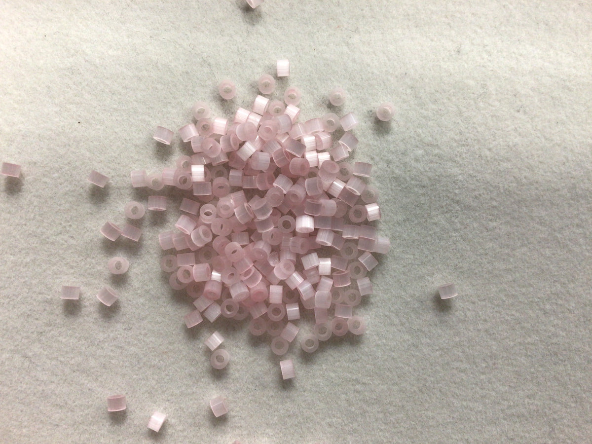 2.5mm Size 10/0 24g tube Cylindica Seed Beads Blush