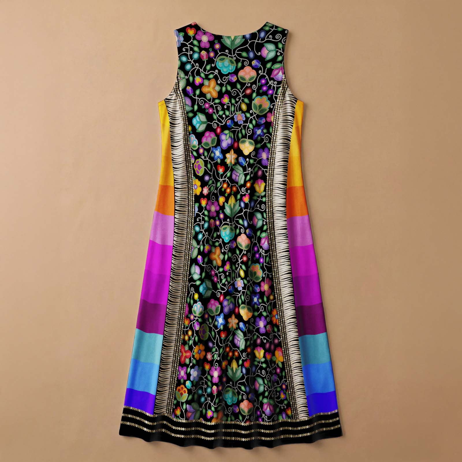 Beaded Offering Black 1 Long Dress - Beary Soup