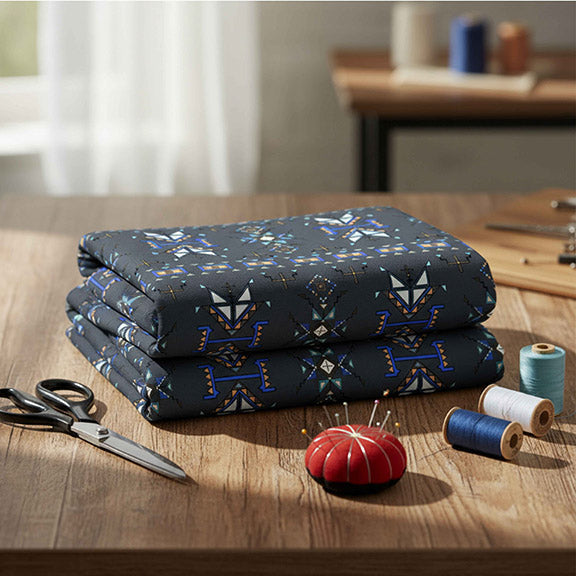 Eagle Strike Gray Satin Fabric