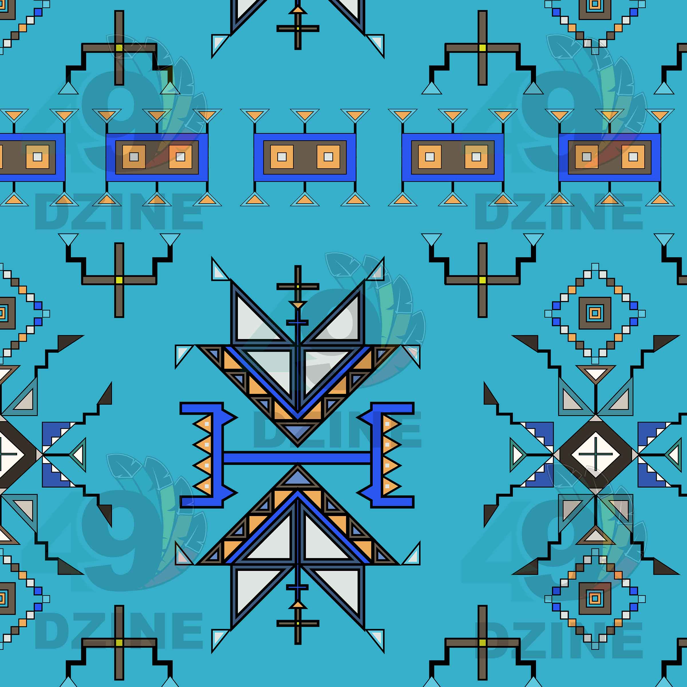 Eagle Strike Blue Cotton Poplin