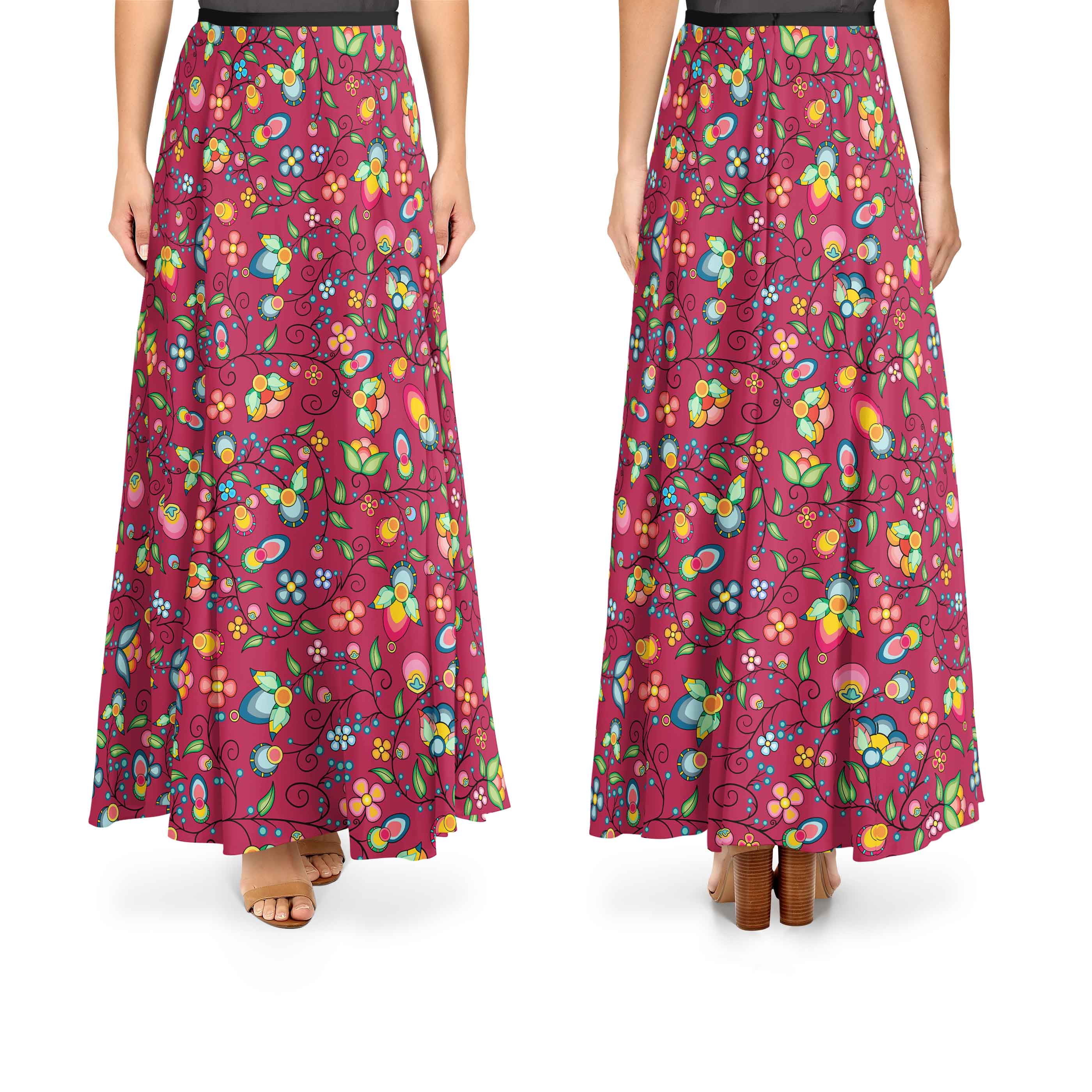 Floral Bounty Magenta Cotton Fabric