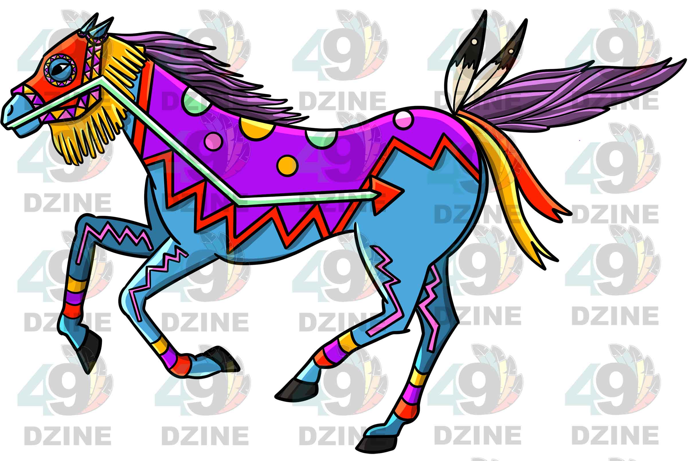 Horse 1 Colored Sticker