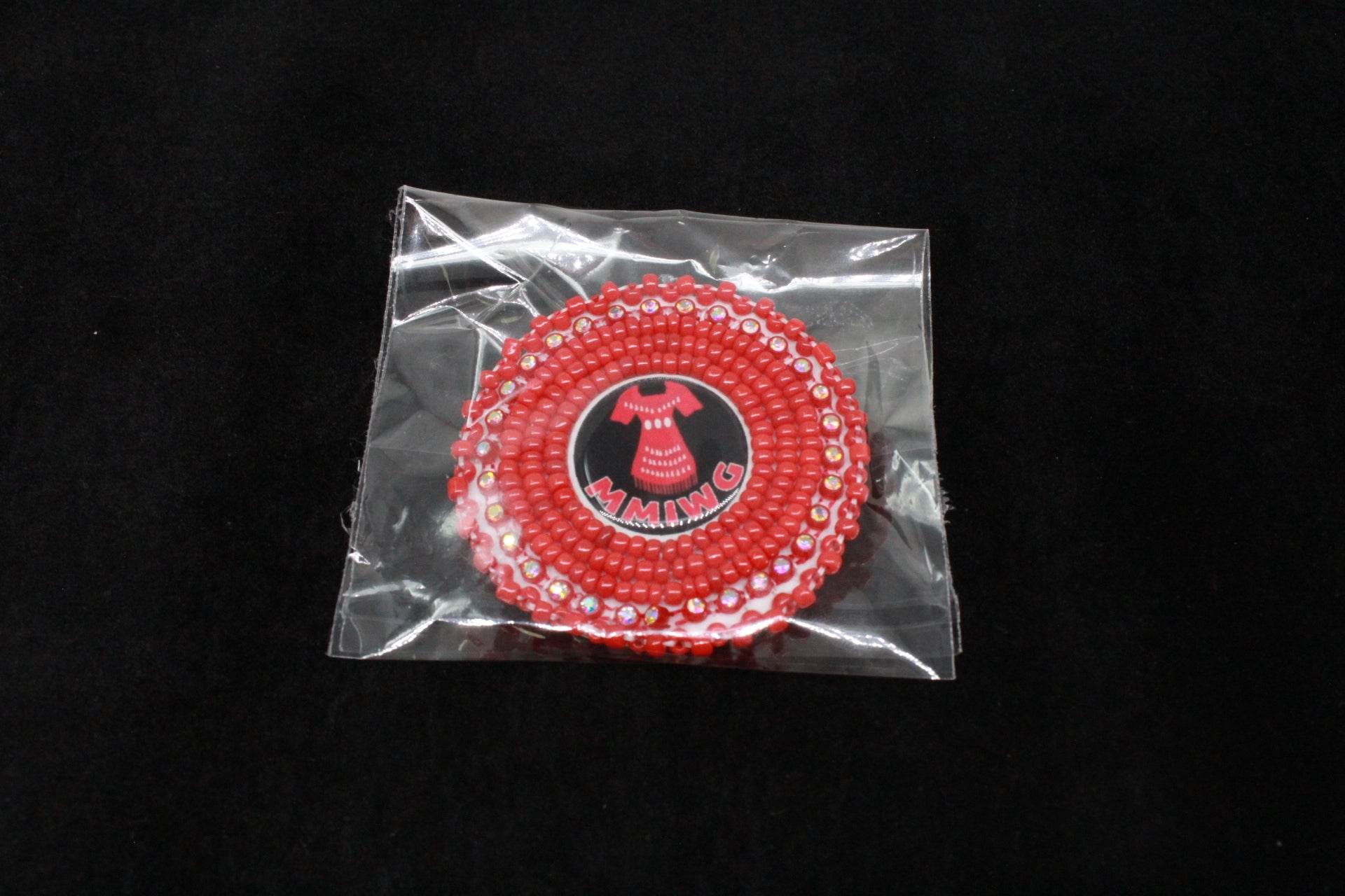 MMIW Red Beaded Pins