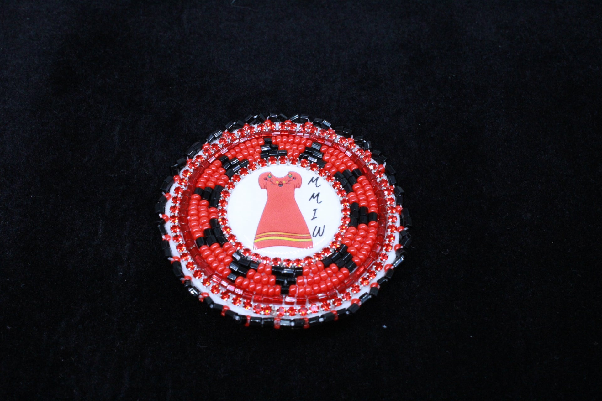 MMIW Red Beaded Pop Sockets