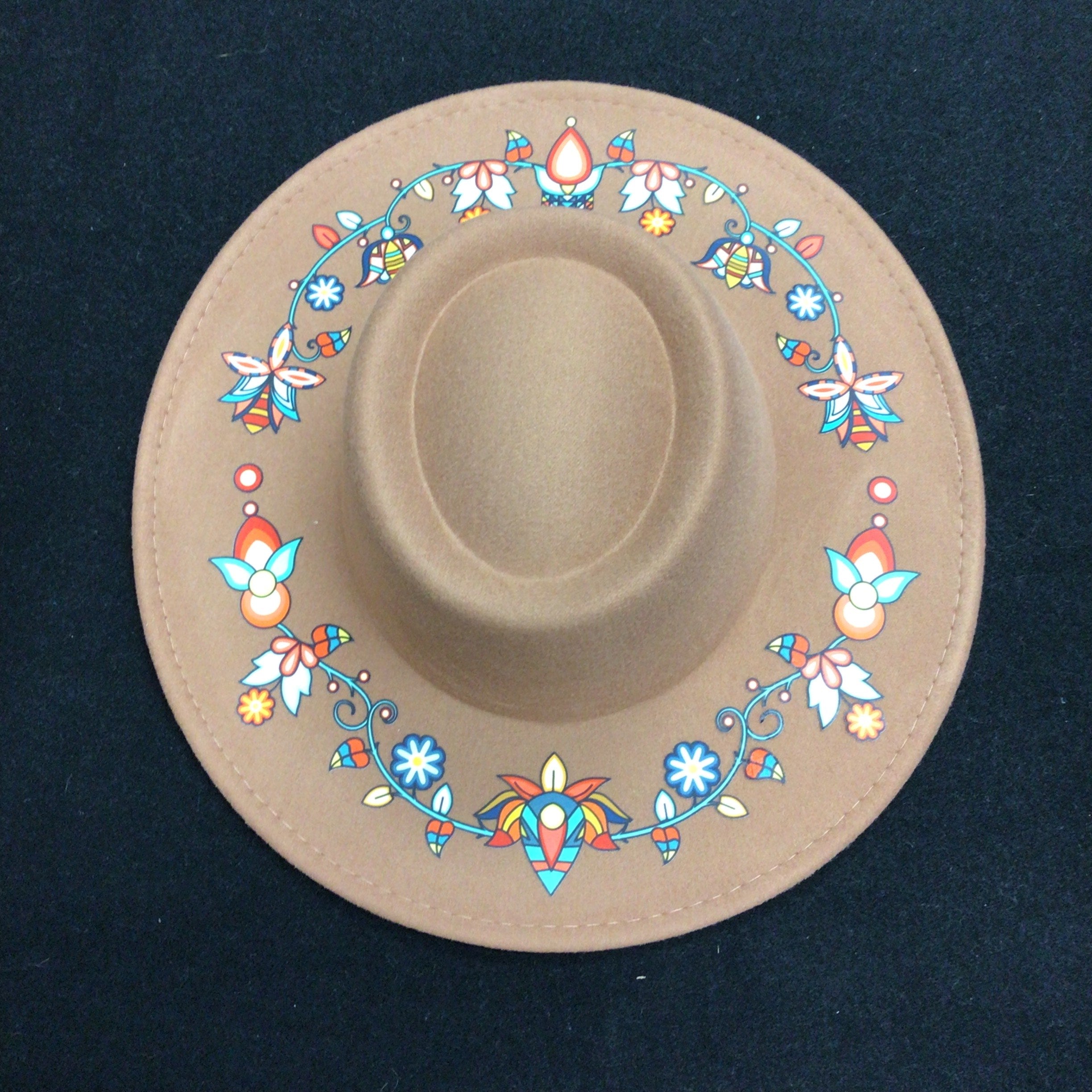 Stone Feather Brown Fedora