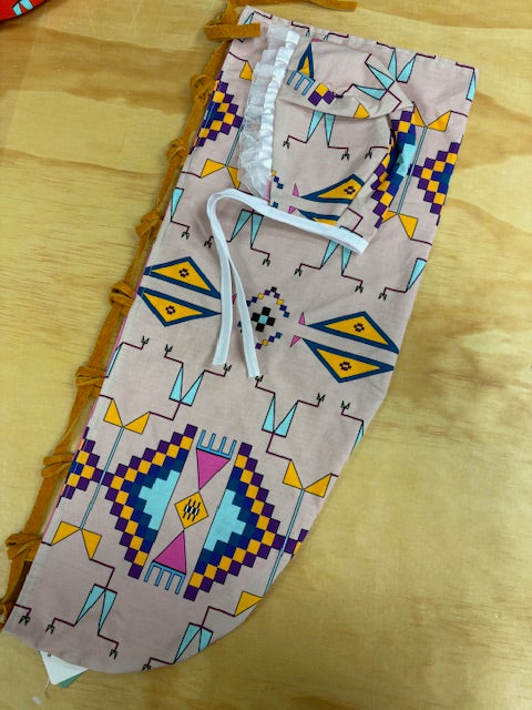 Handmade Moss Bag and Bonnet Set