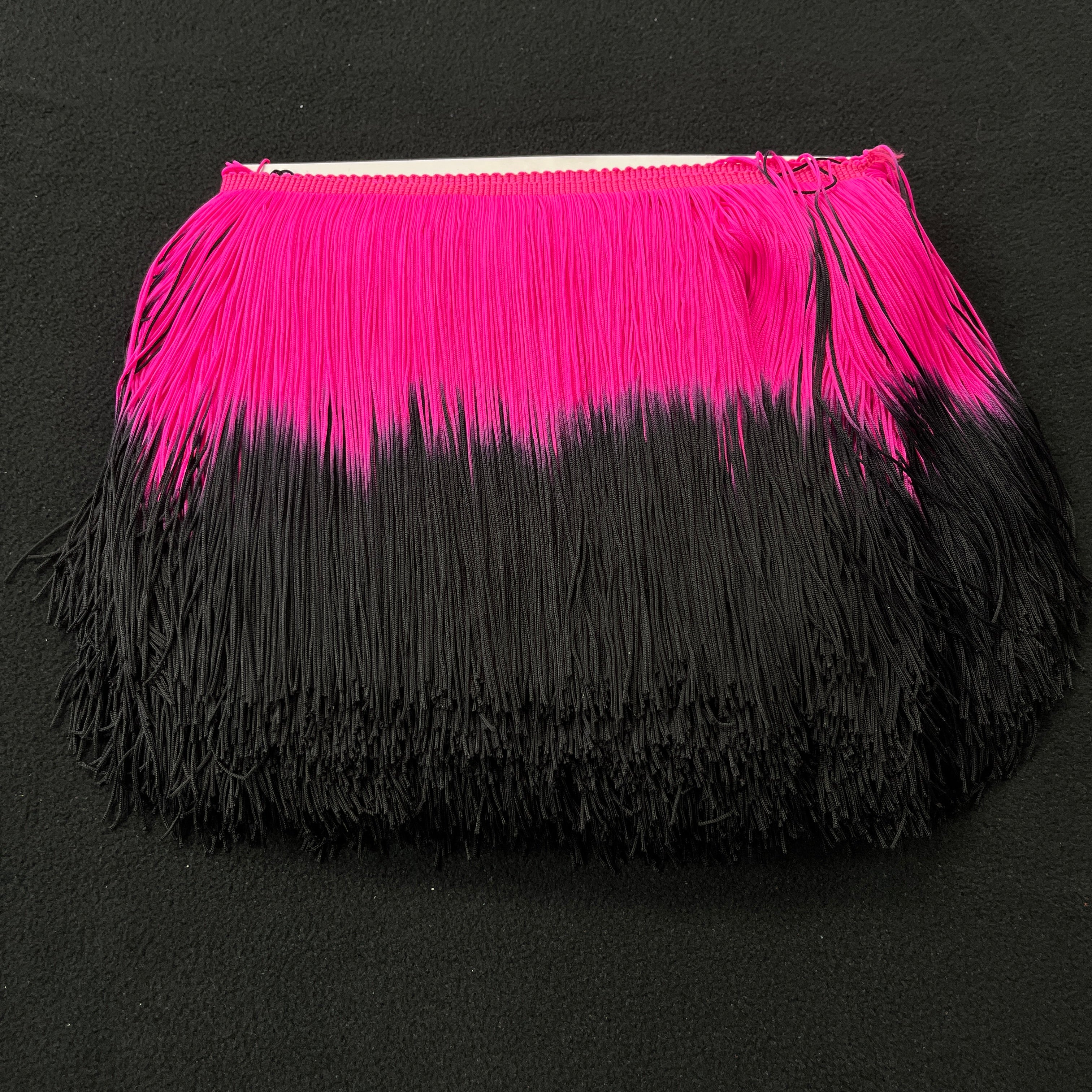 Fuchsia Black Fringe
