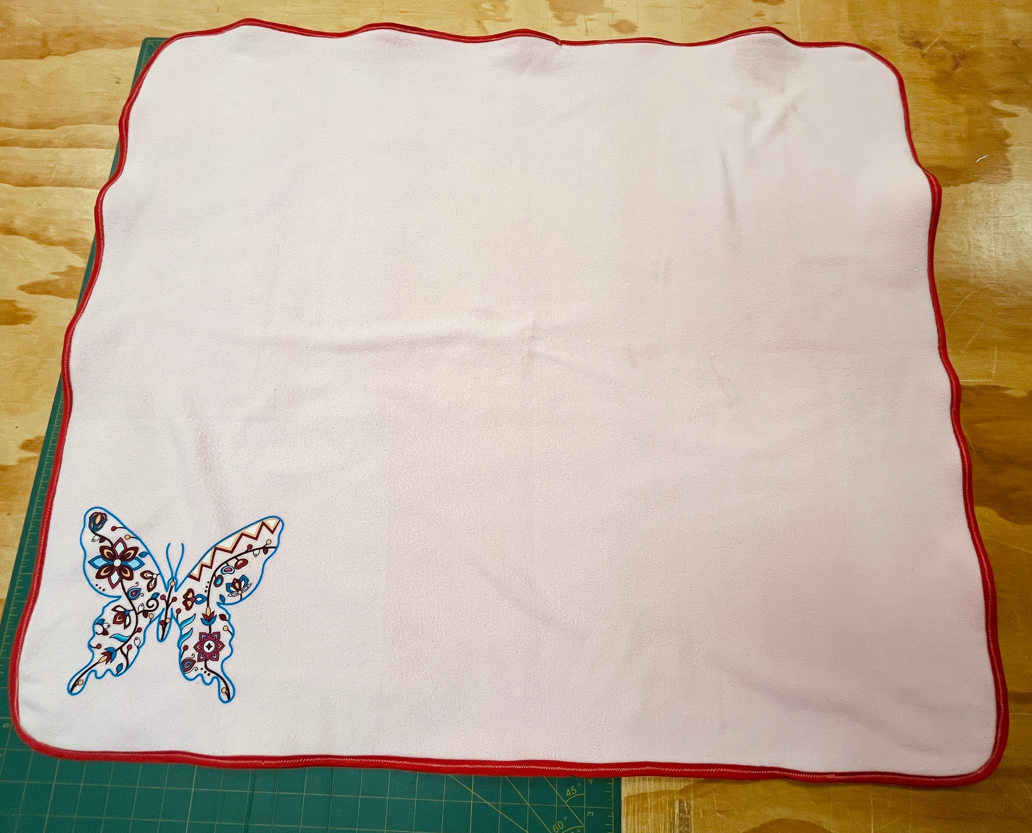 Handmade Double Layered Fleece Blanket