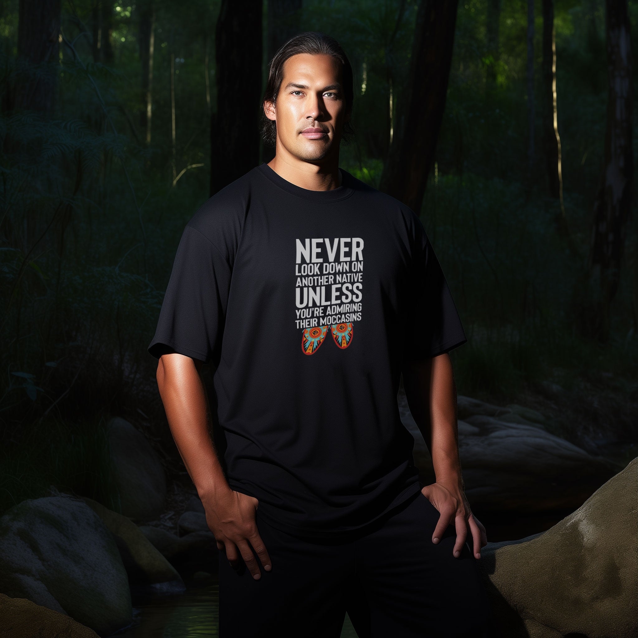 Never Look Down on Another Native Unisex T-shirt