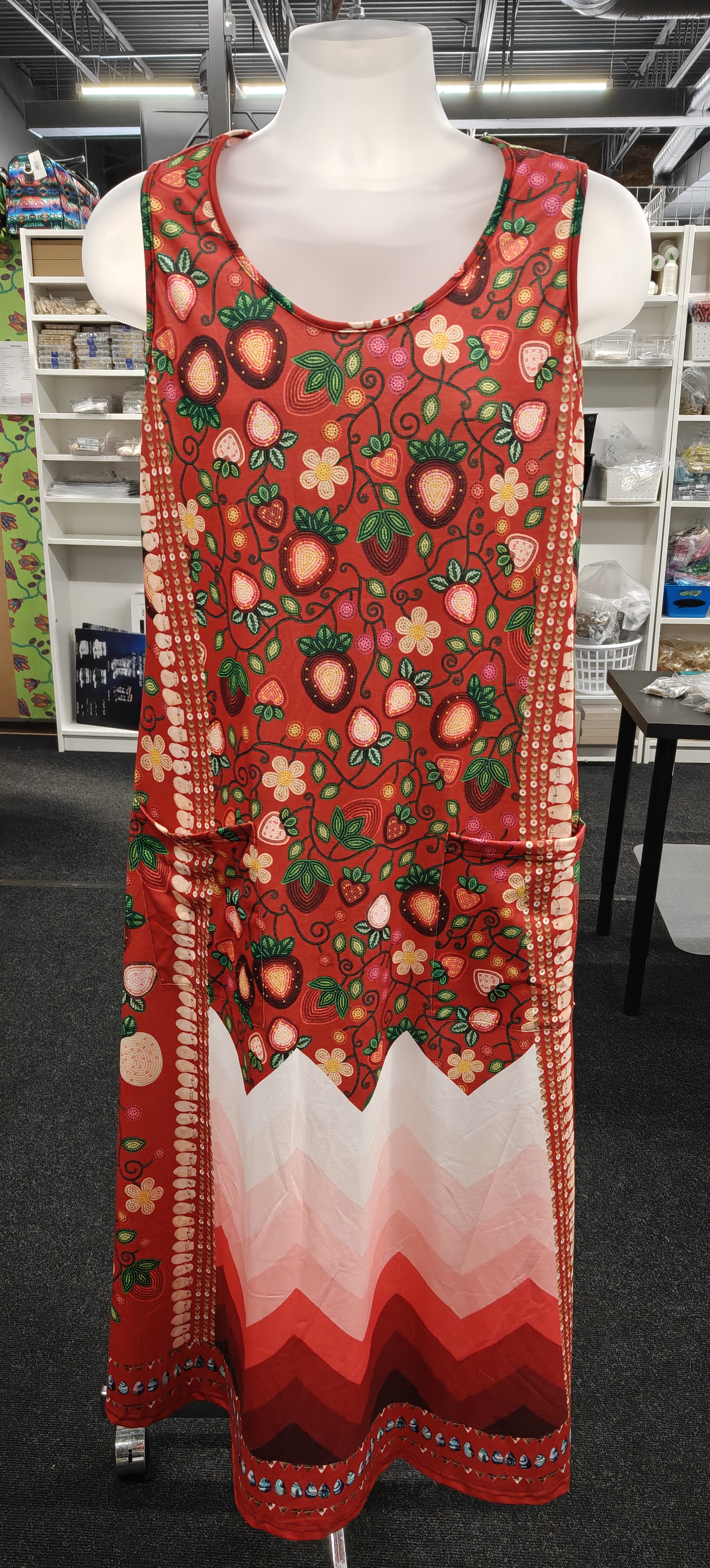 Sacred Strawberry Field Long Dress - Beary Soup