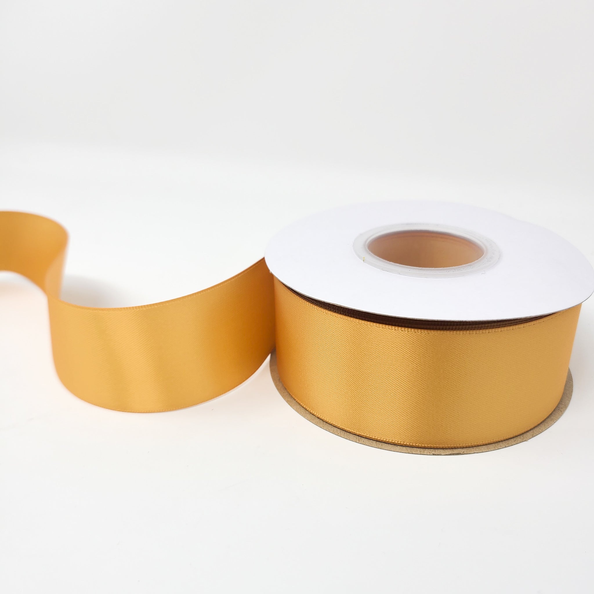 Old Gold - Double Face 1.5 inch Solid Colored Ribbon