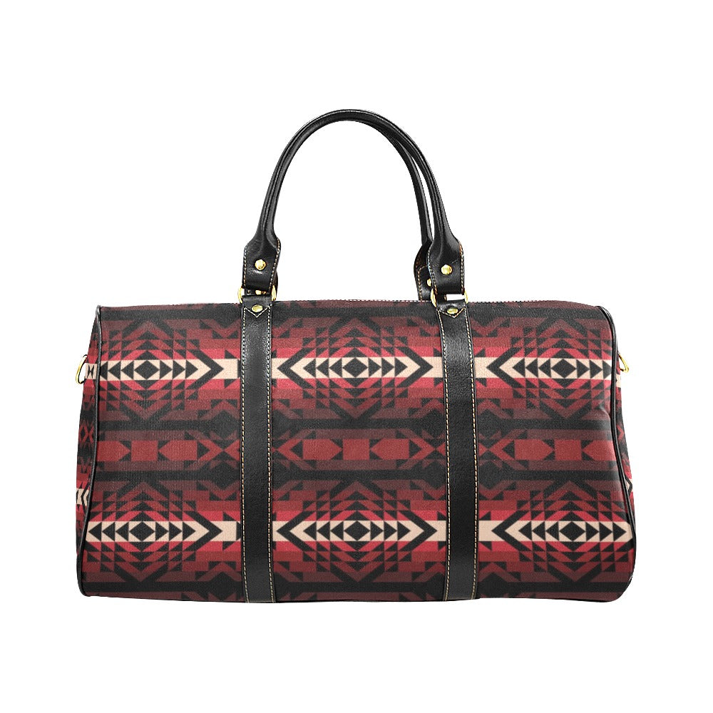 Black Rose New Waterproof Travel Bag/Large (Model 1639)