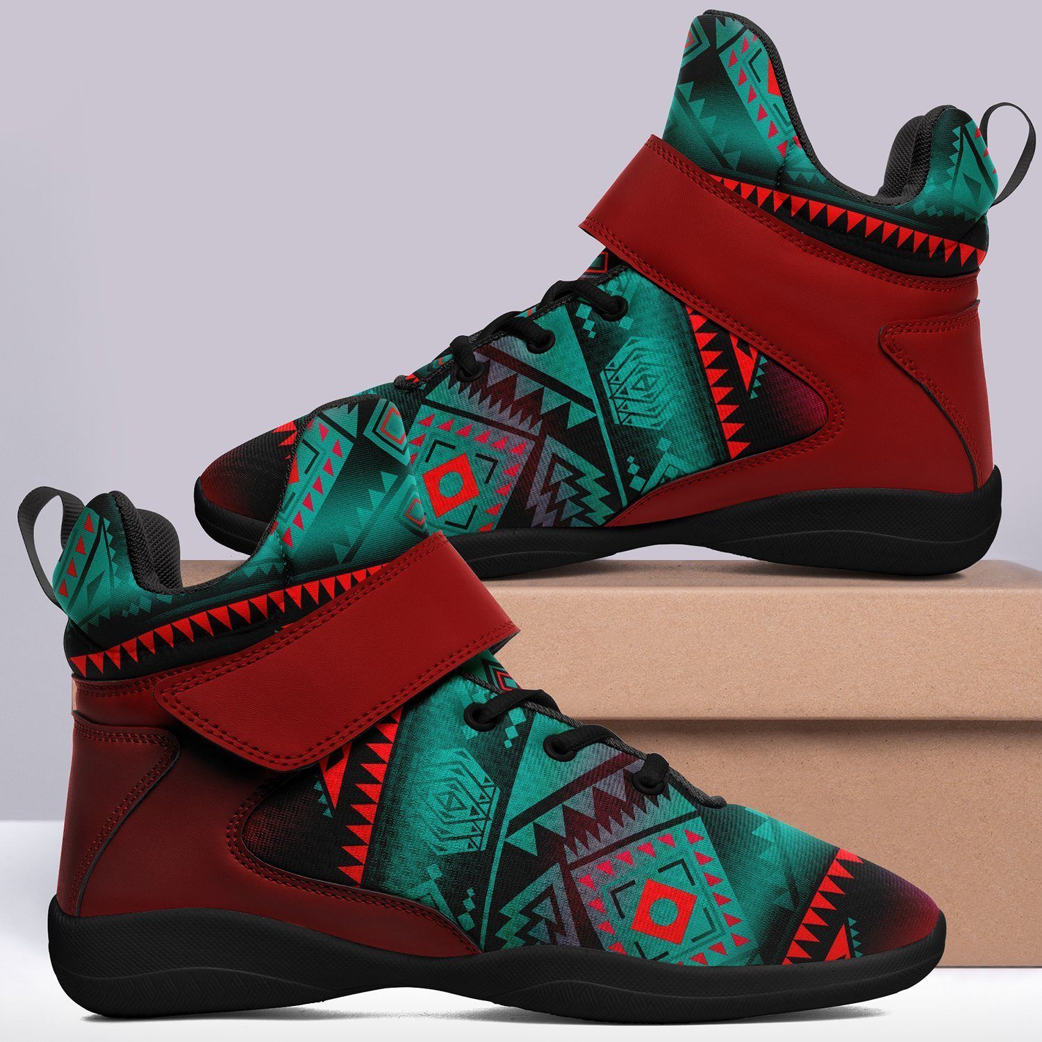 California Coast Summer Gather Ipottaa Basketball / Sport High Top Shoes - Black Sole 49 Dzine