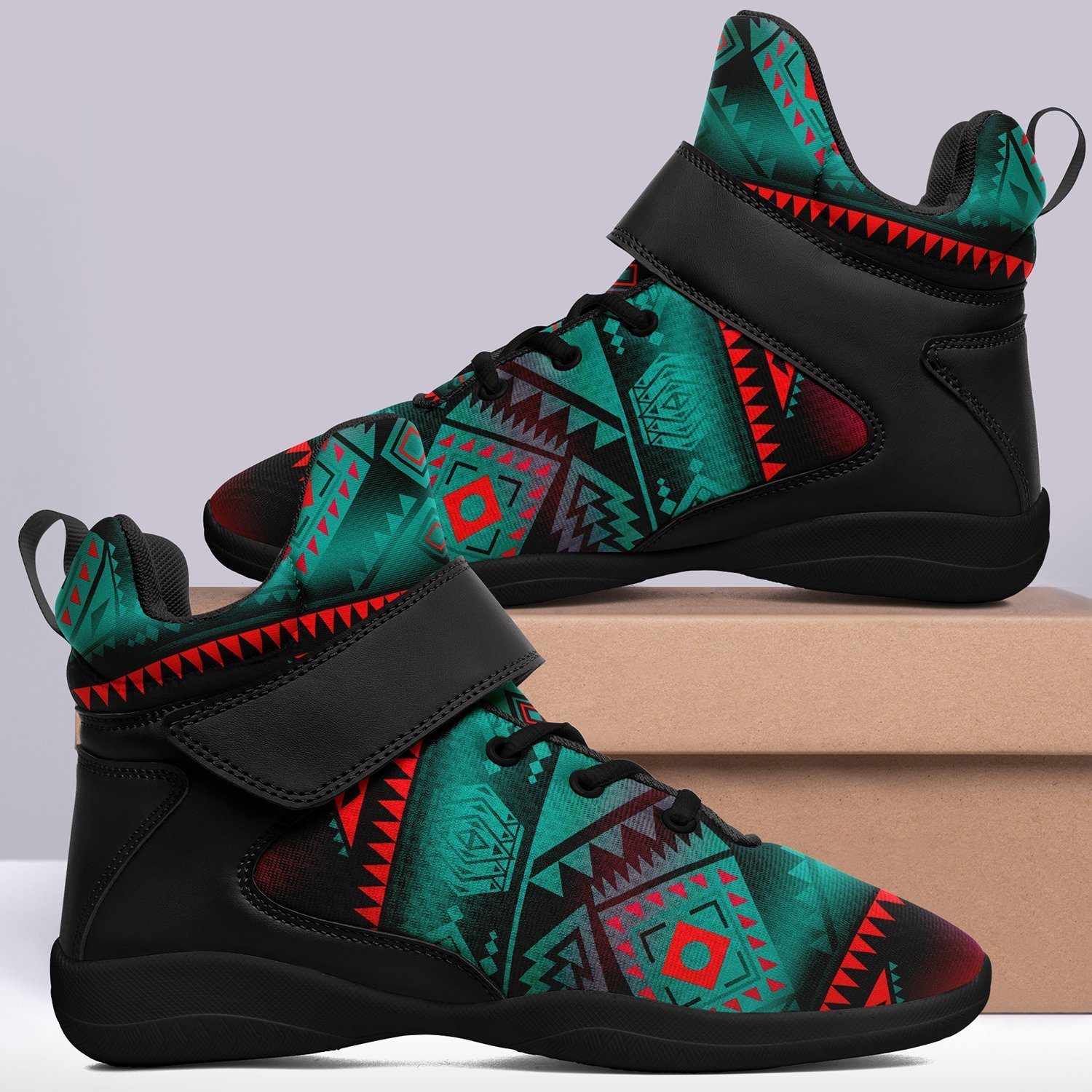 California Coast Summer Gather Ipottaa Basketball / Sport High Top Shoes - Black Sole 49 Dzine