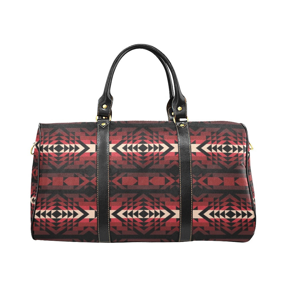 Black Rose New Waterproof Travel Bag/Large (Model 1639)