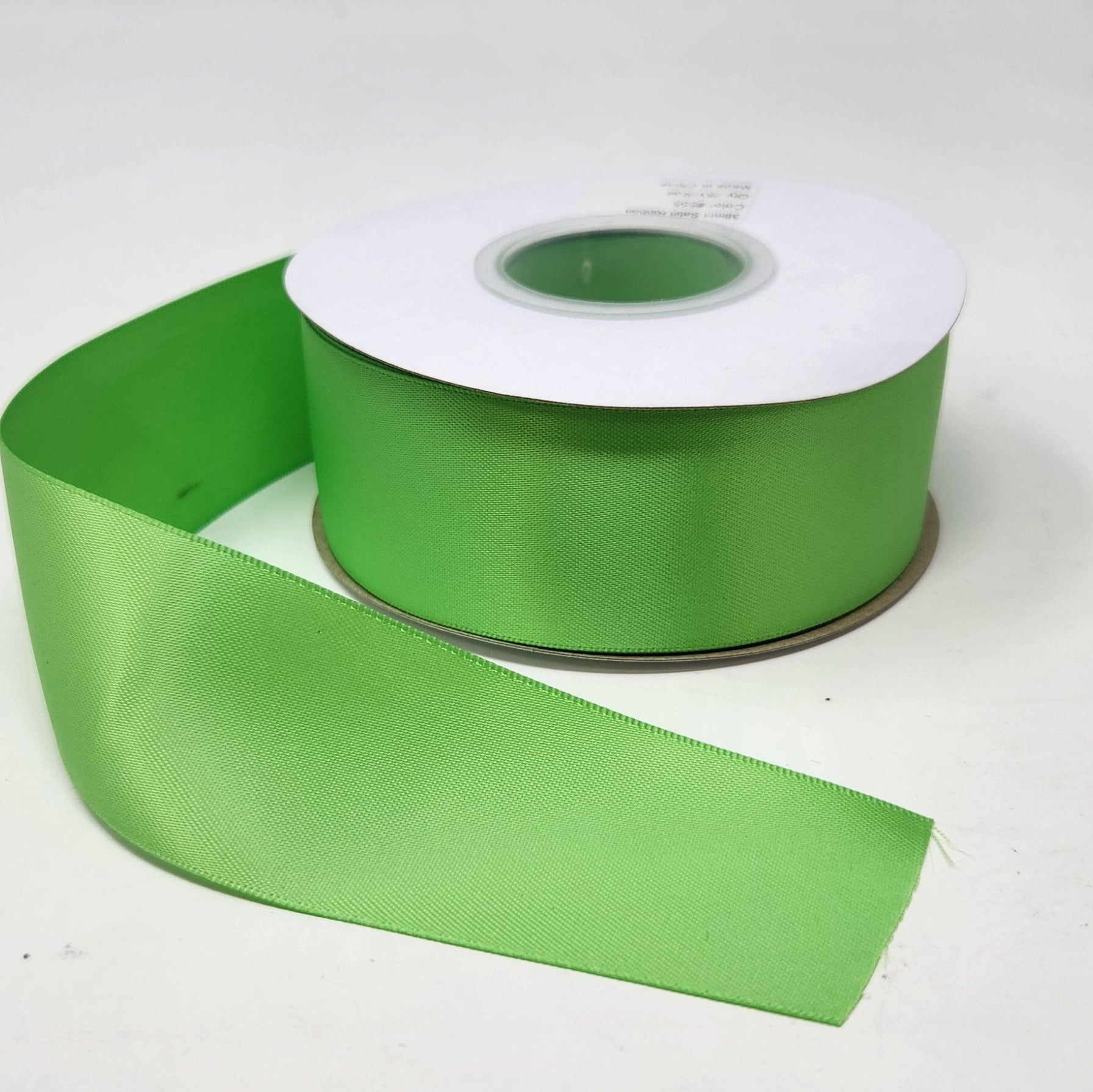 Green Flash - Double Face 1.5 inch Solid Colored Ribbon