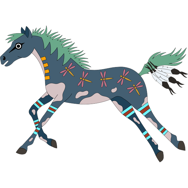 Horse 1 2inch by 2inch Vinyl Sticker