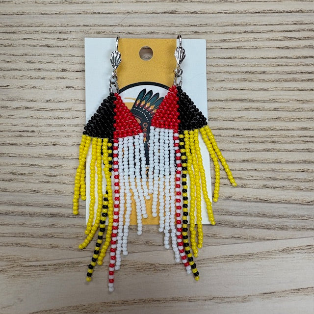 Madeline Desjarlais Beaded Fringe Earrings