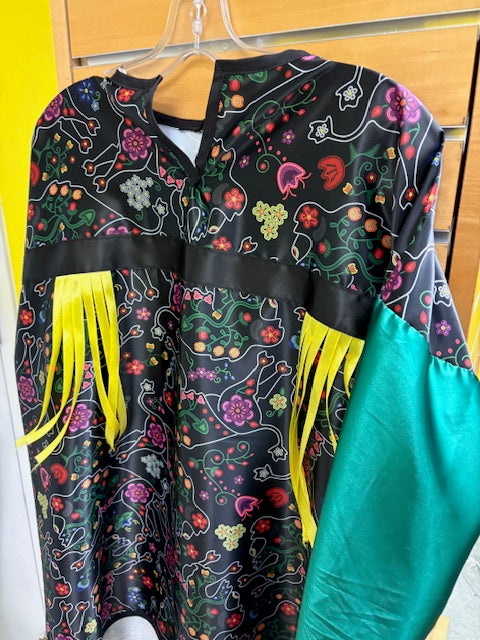 Handmade Ribbon Shirt Beaded Floral Animals