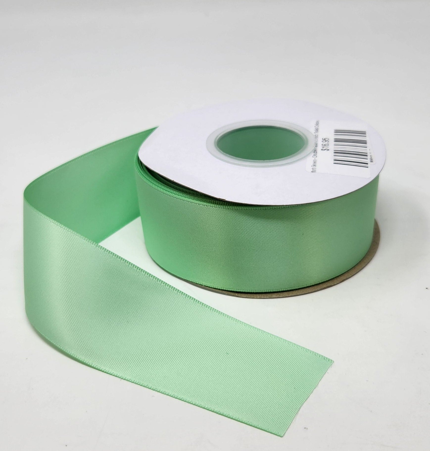 Mint Green - Double Face 1.5 inch Solid Colored Ribbon