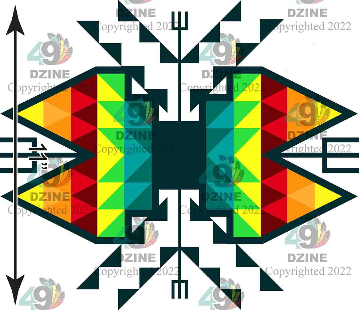 11-inch Geometric Transfer Sacred Trust