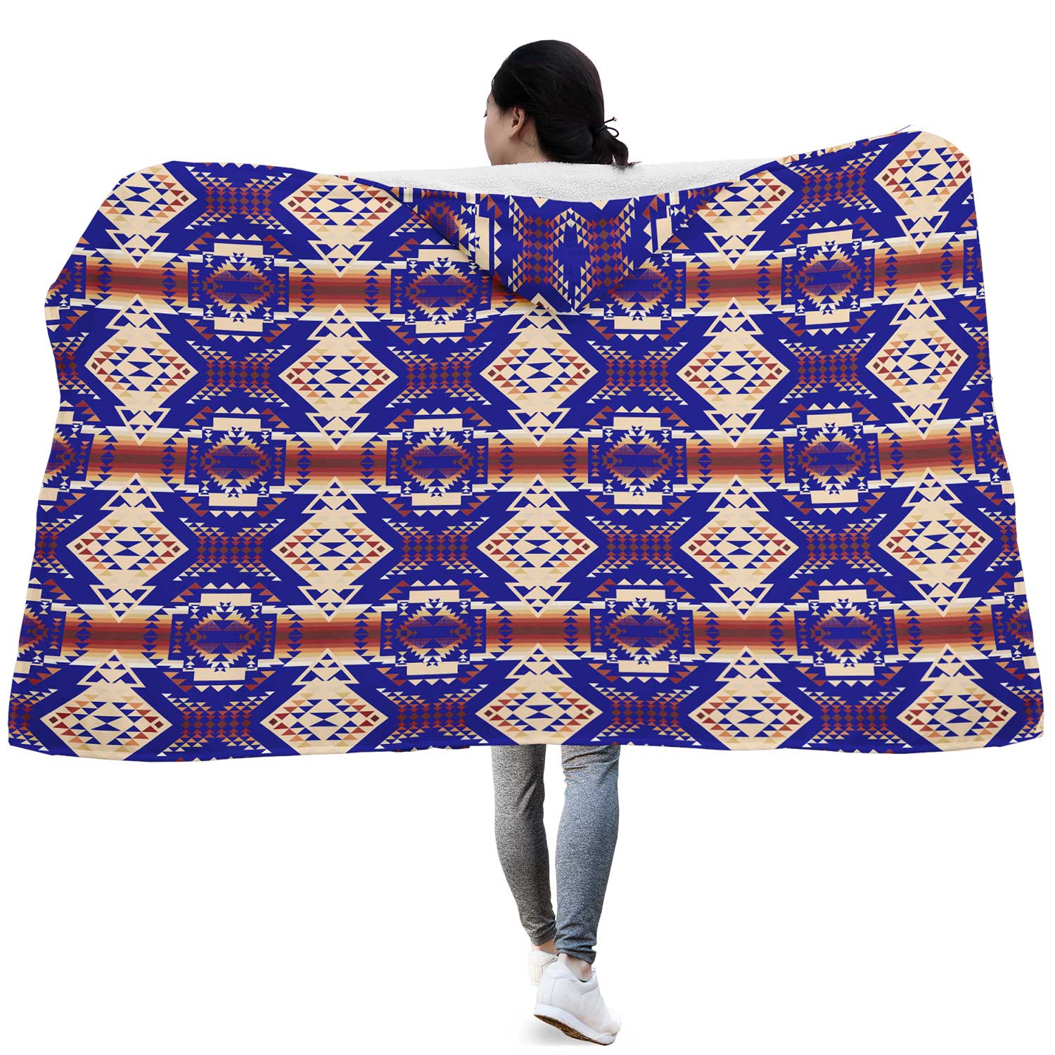 Gathering Earth Lake Hooded Blanket