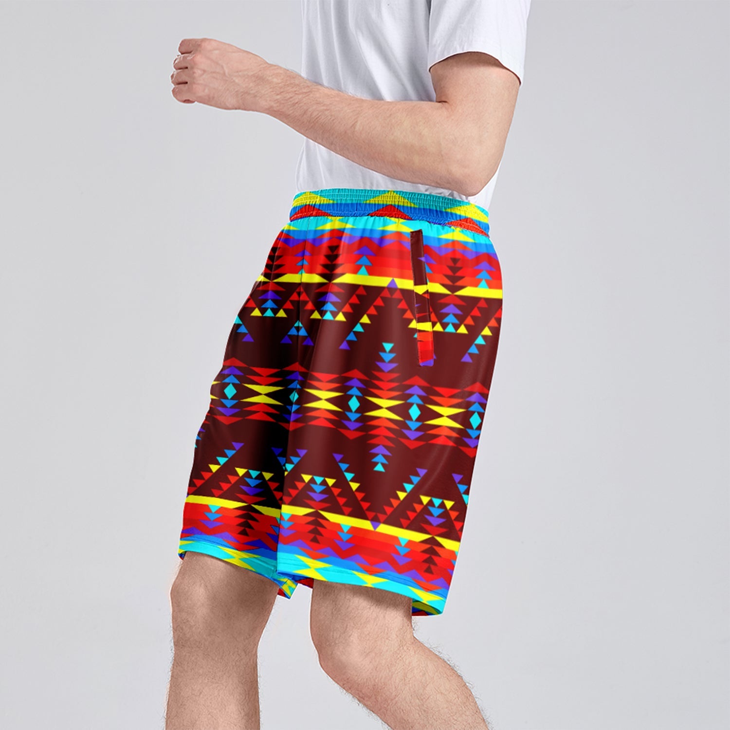 Visions of Lasting Peace Athletic Shorts with Pockets