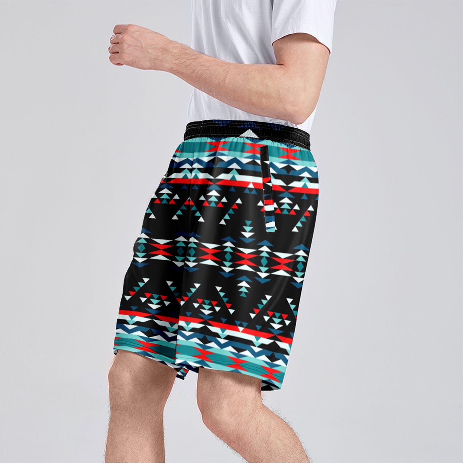 Visions of Peaceful Nights Athletic Shorts with Pockets