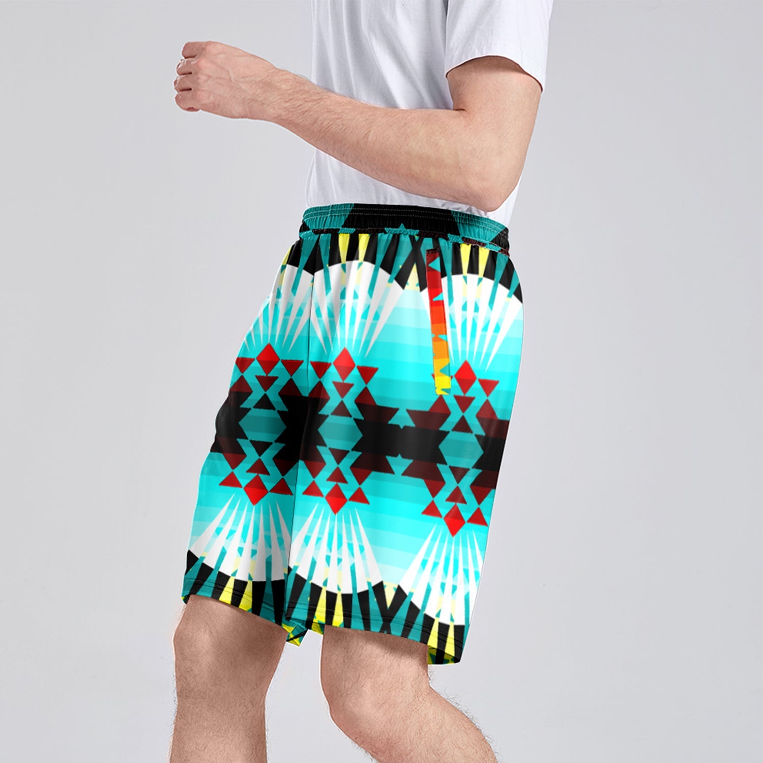 Ribbonwork Bustles Athletic Shorts with Pockets