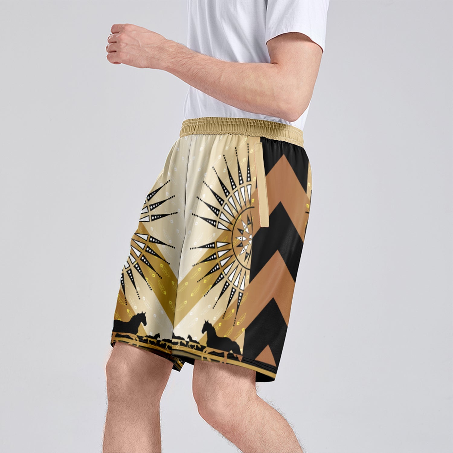 Stallion Skyline Athletic Shorts with Pockets