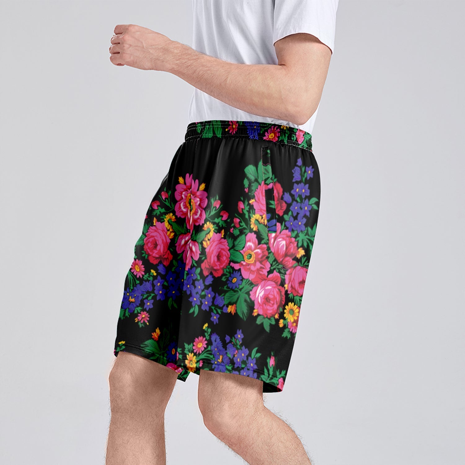 Kokum's Revenge Black Athletic Shorts with Pockets