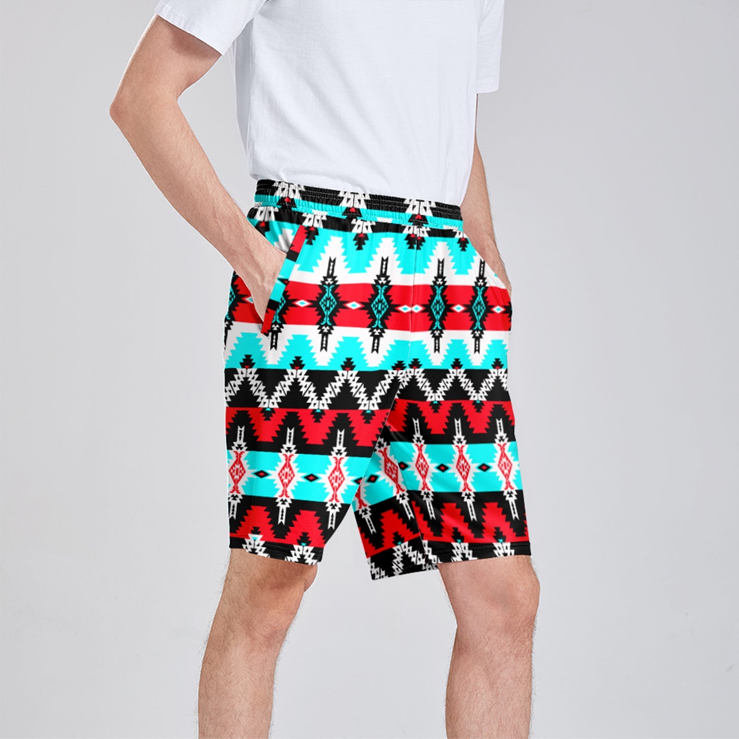 Two Spirit Dance Athletic Shorts with Pockets