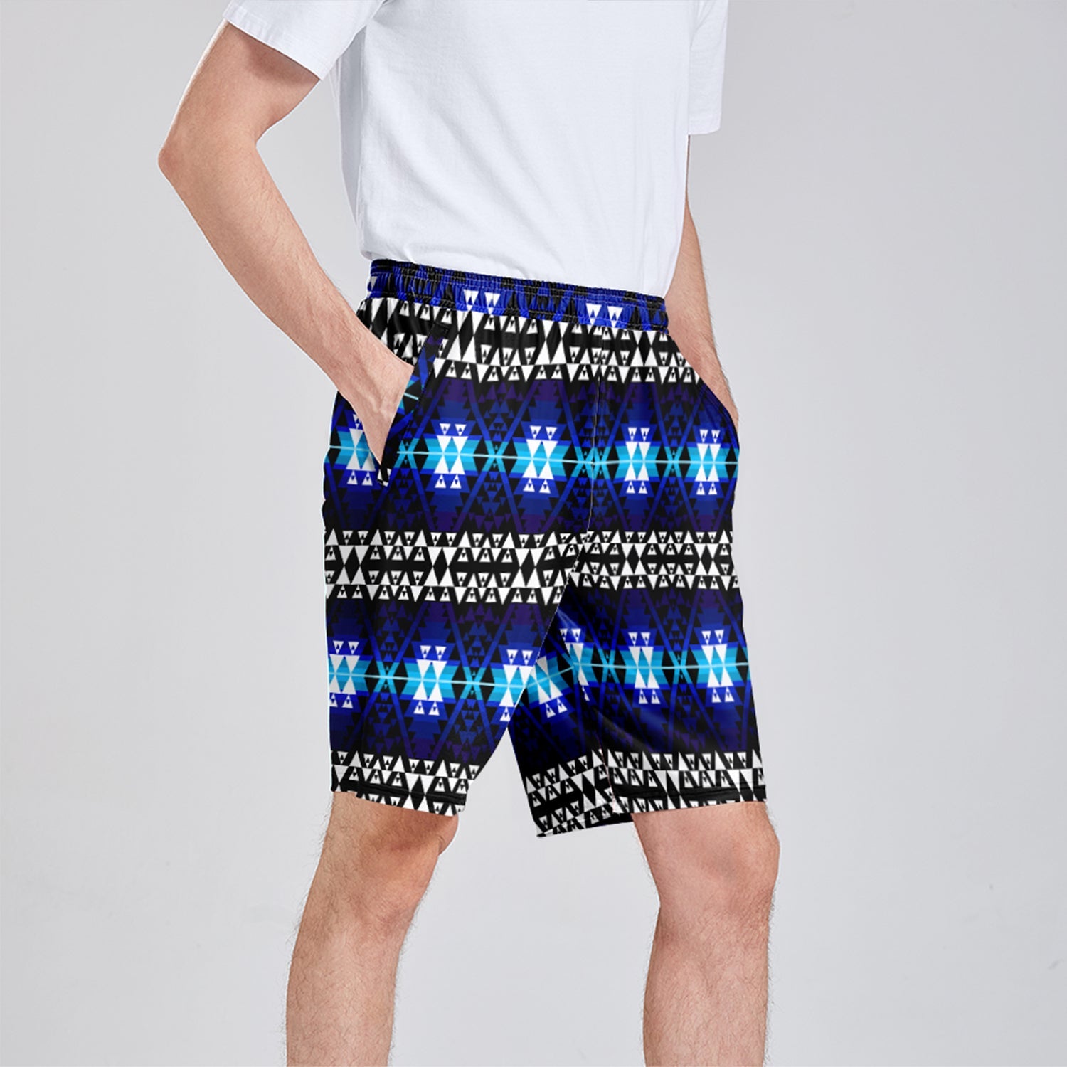 Writing on Stone Night Watch Athletic Shorts with Pockets