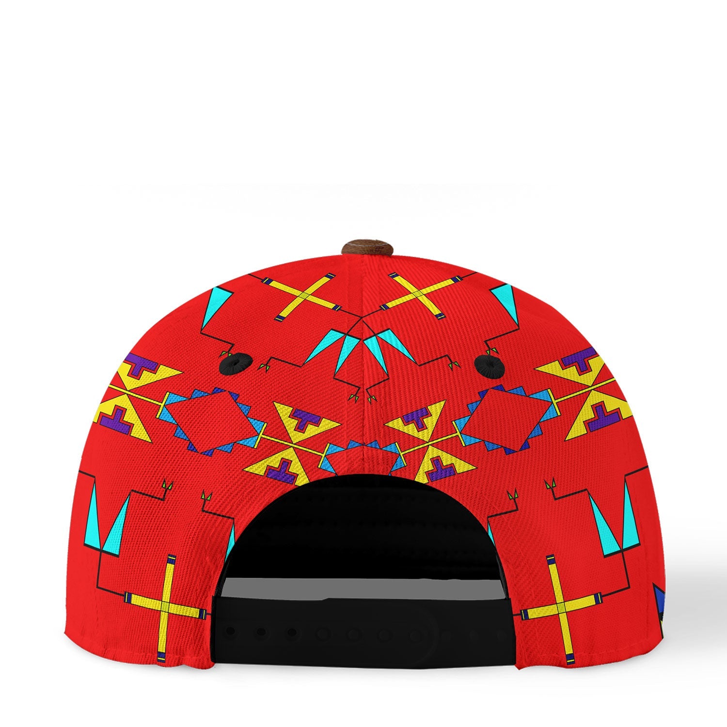 Rainy Chief Rainbow Red Snapback Hat