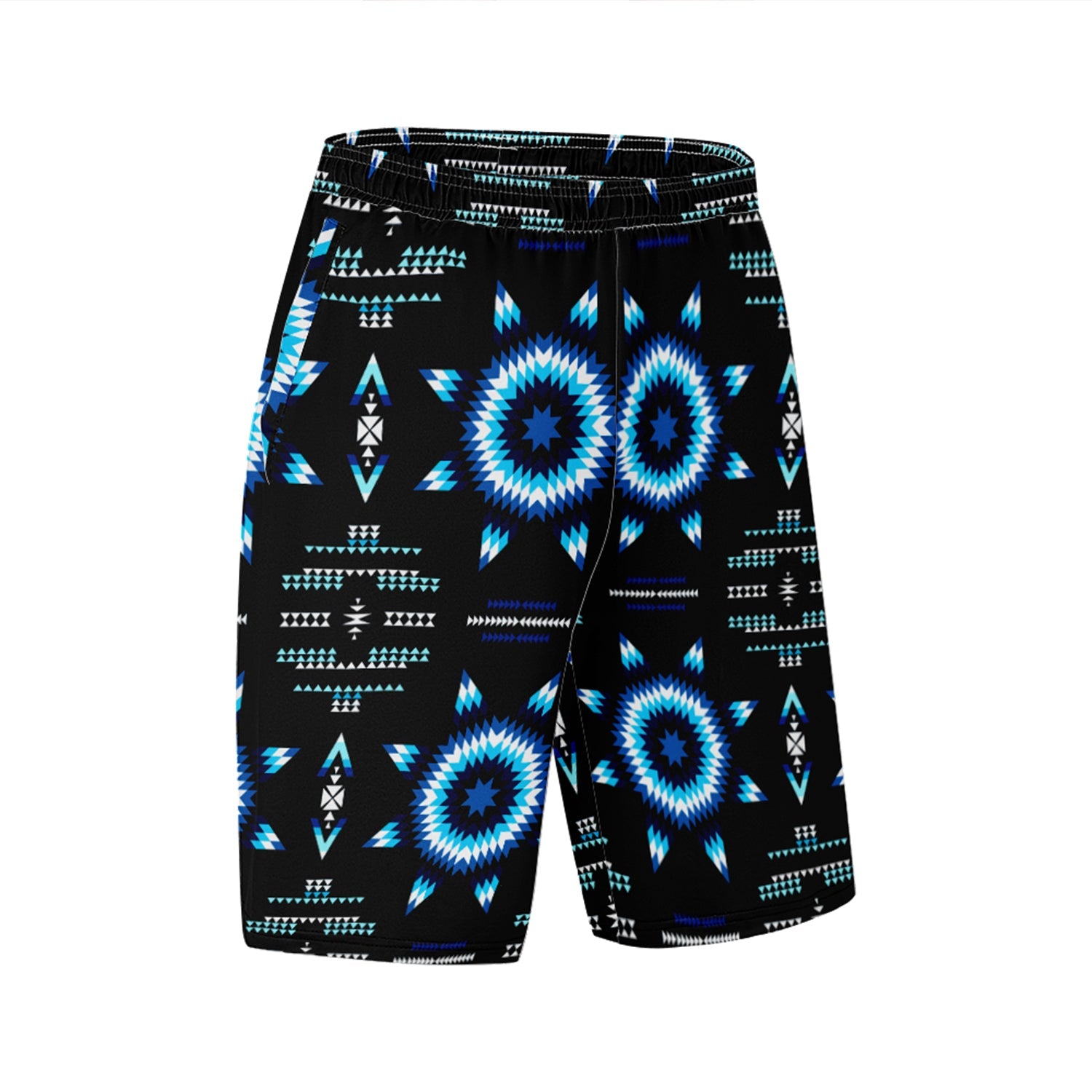 Rising Star Wolf Moon Athletic Shorts with Pockets