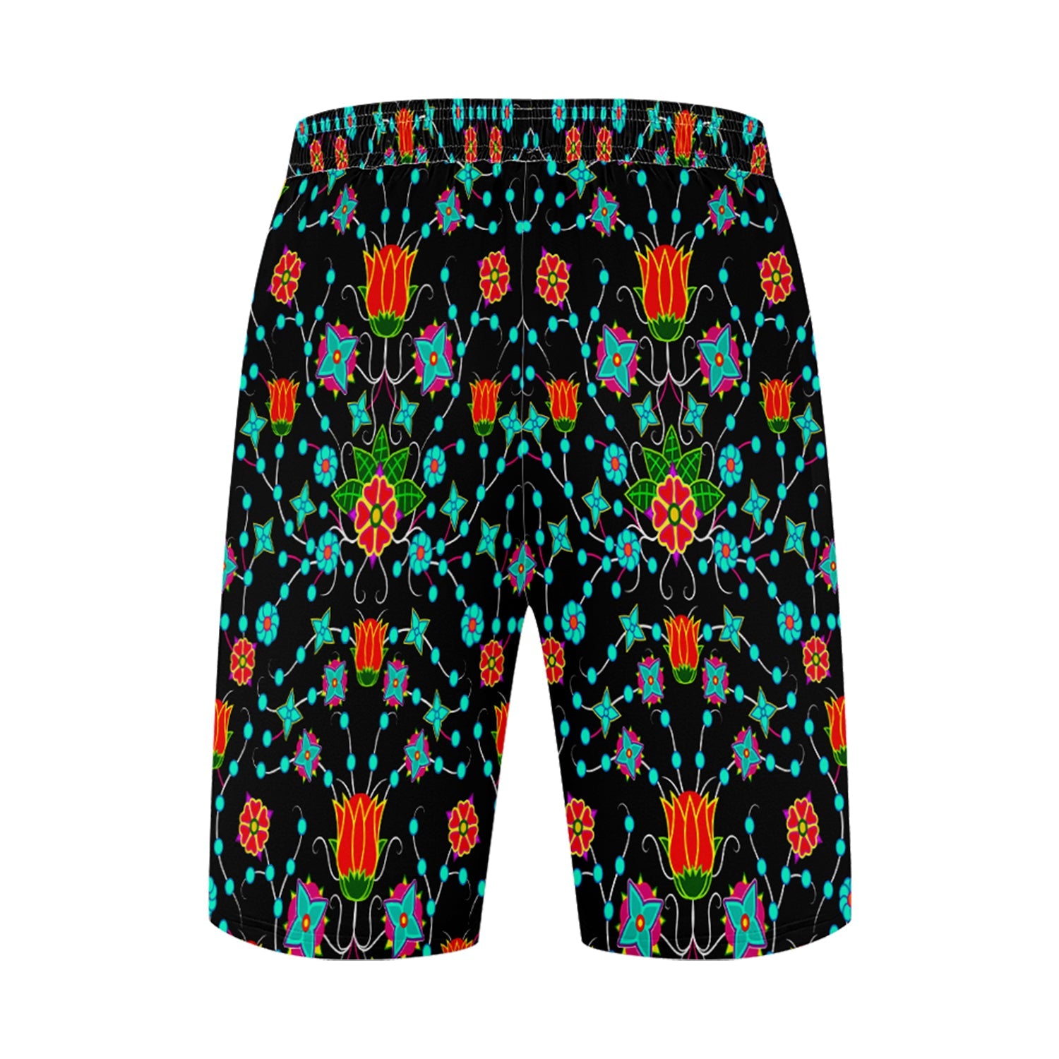 Floral Damask Upgrade Athletic Shorts with Pockets