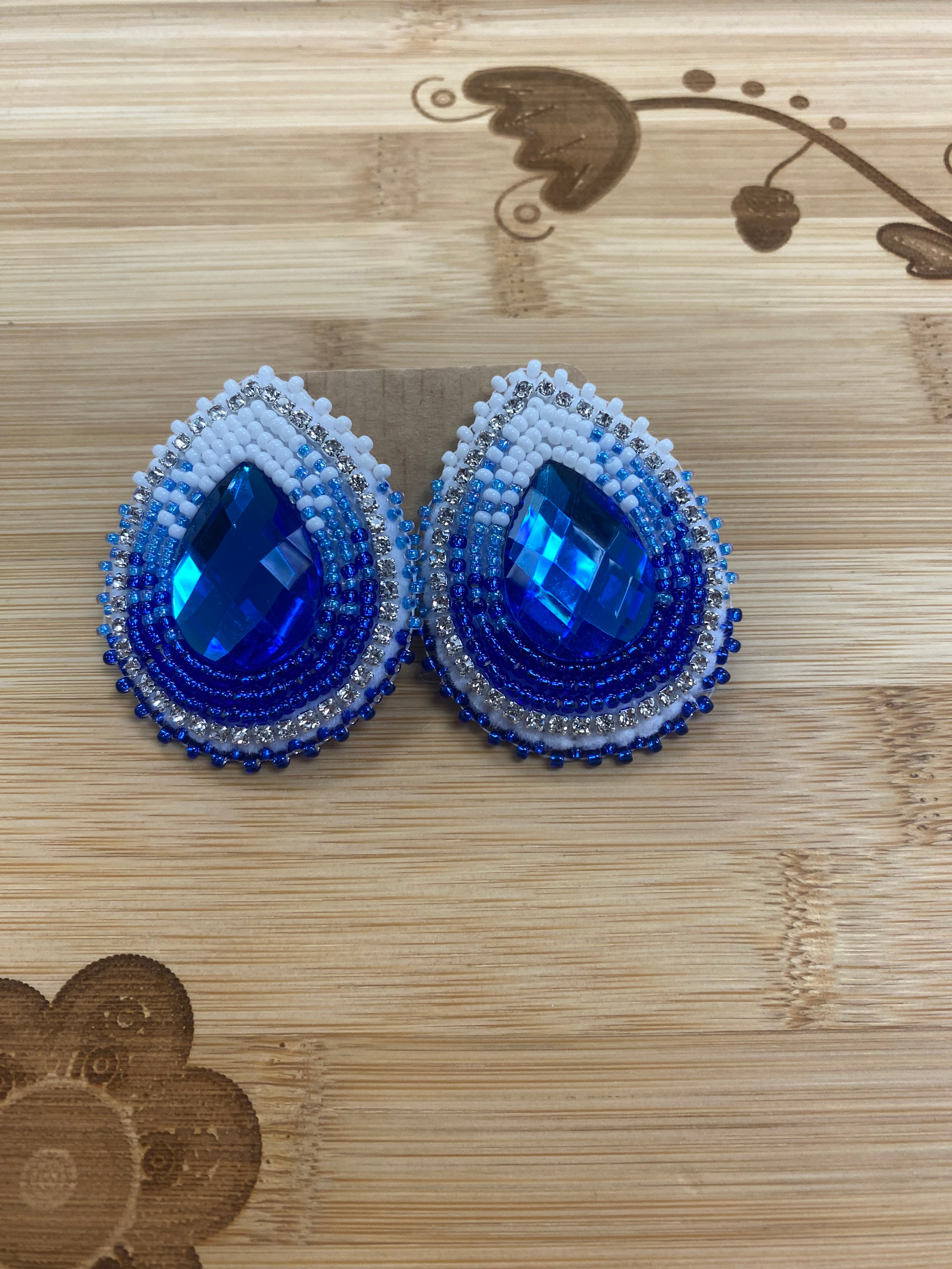 Danielle Redgun Beaded Earrings