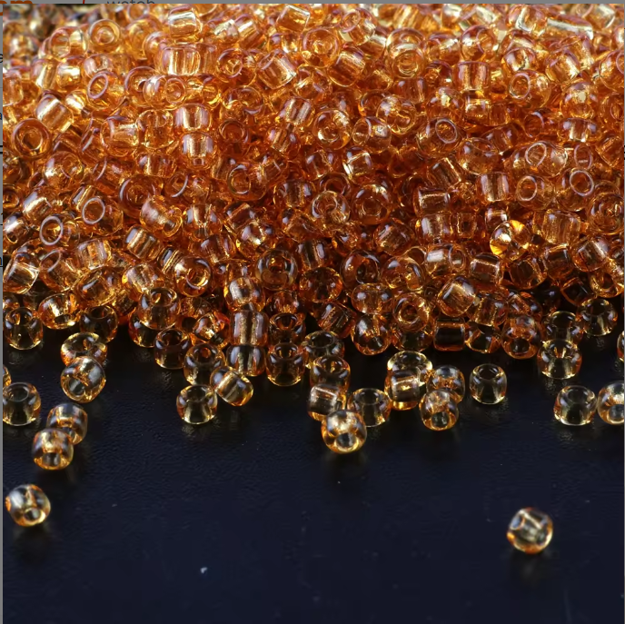 Transparent Seed Beads Size 11/0 - Buttercup