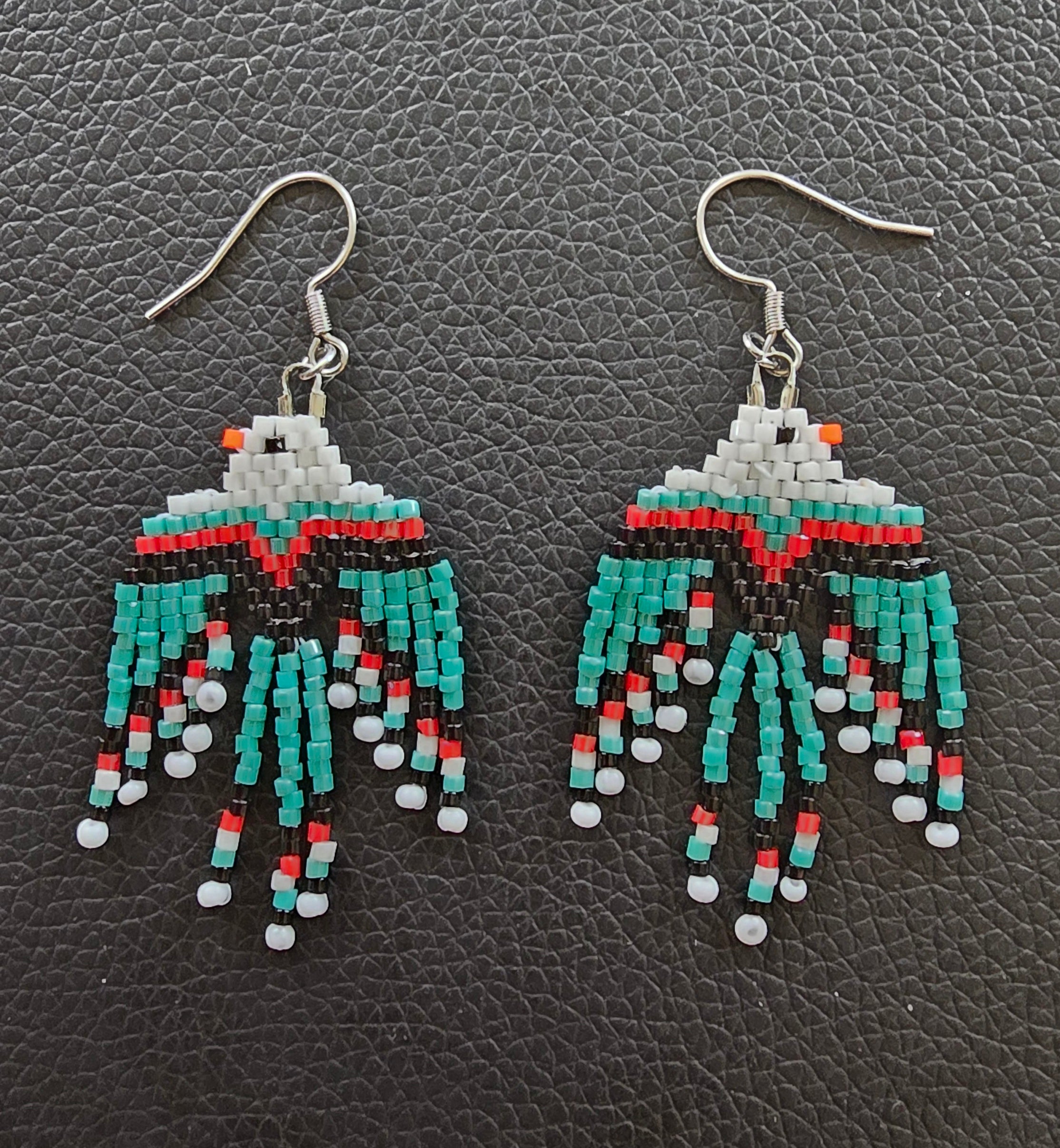 Madeline Desjarlais Little Eagle Fringe Earrings