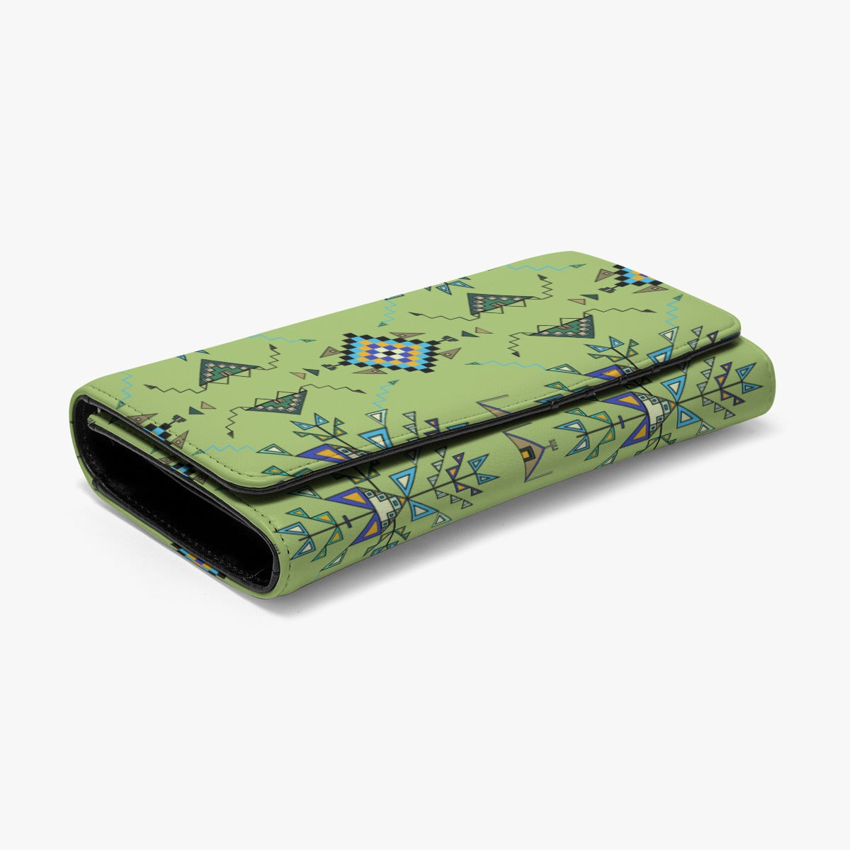 Bear Shield Green Foldable Wallet