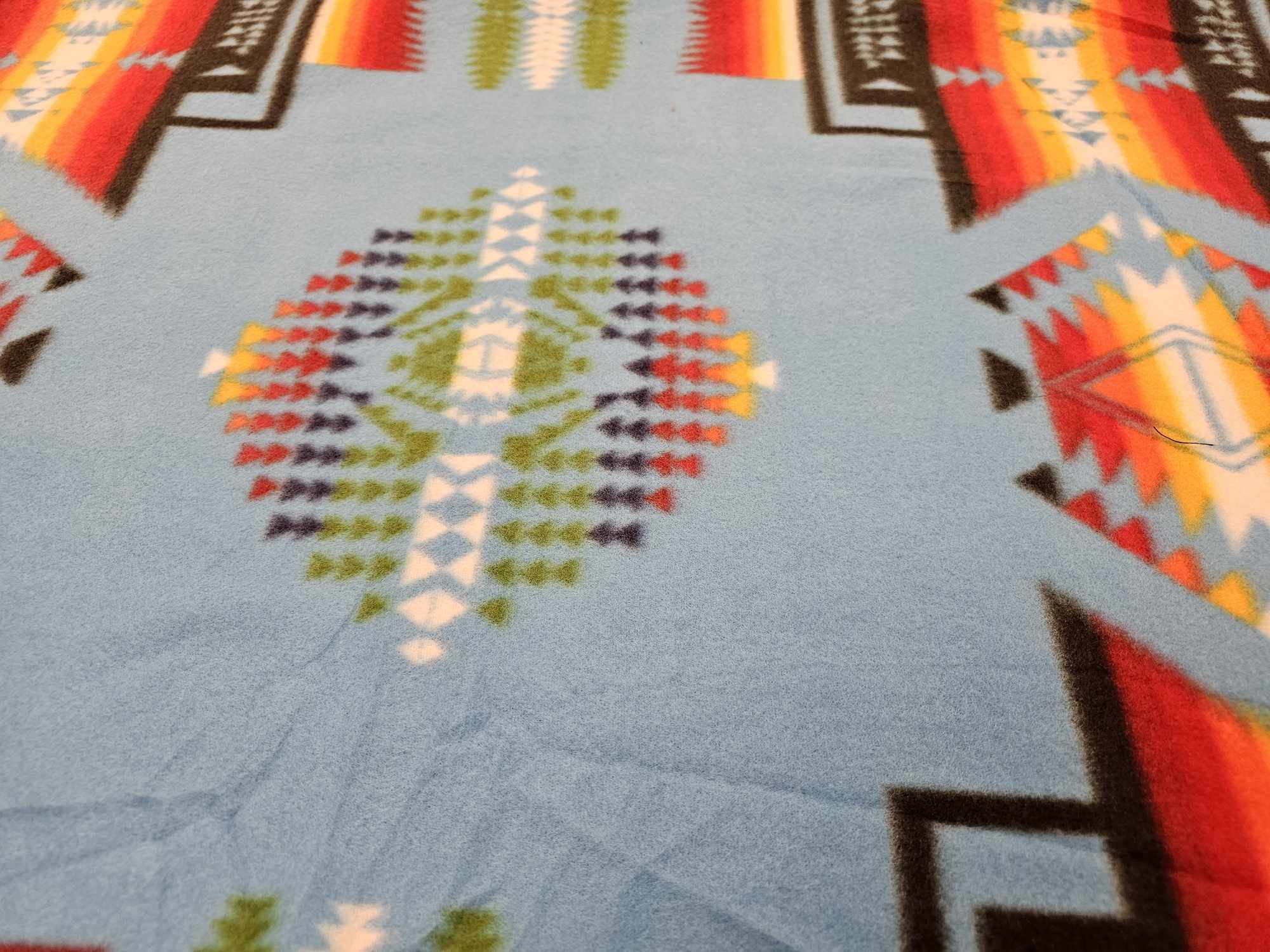 Geometric Fleece Throw