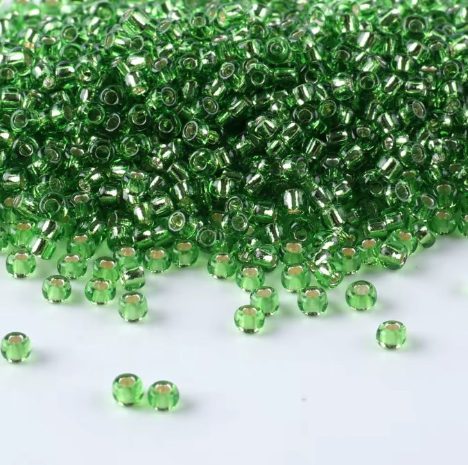 Seed Beads Size 11/0 - Sheer Sage