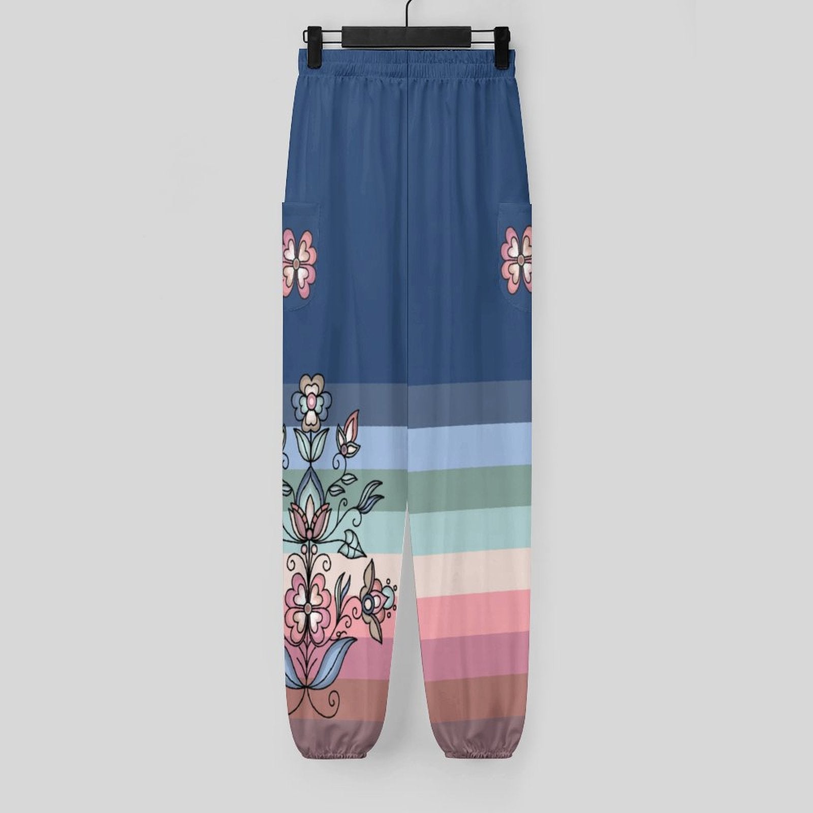 Frostfall Radiance Teal Ribbon Joggers