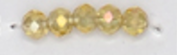 6mm Rondelle Glass Bead - Crystal Ray