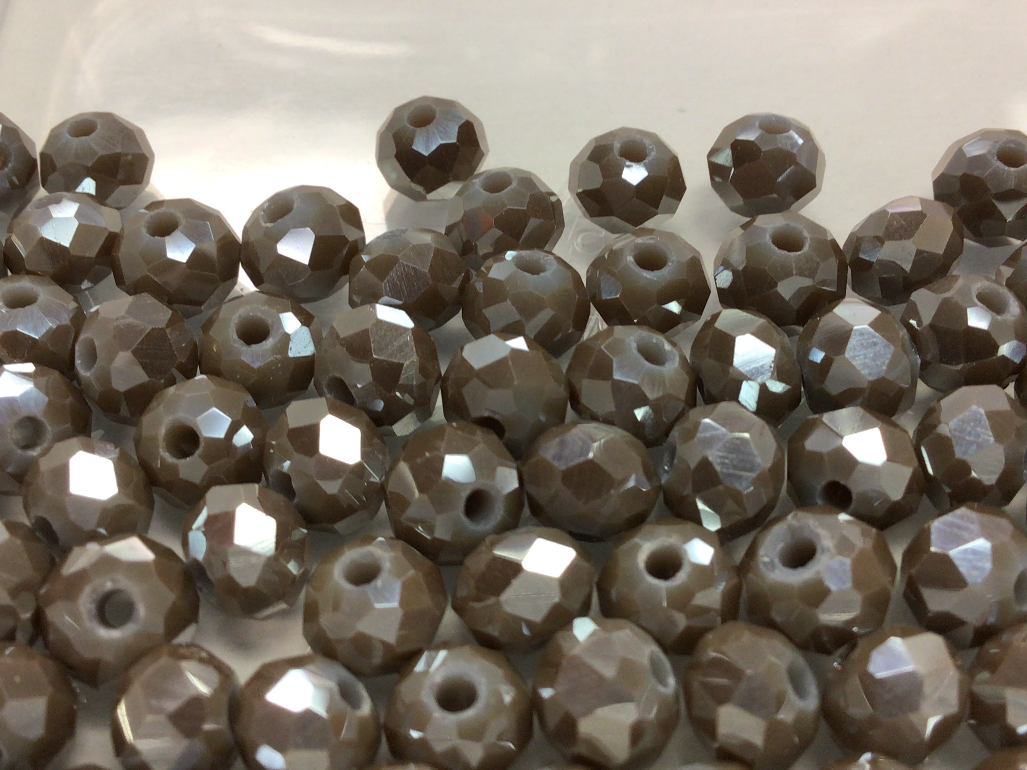6mm Rondelle Glass Bead - Pastel Silk